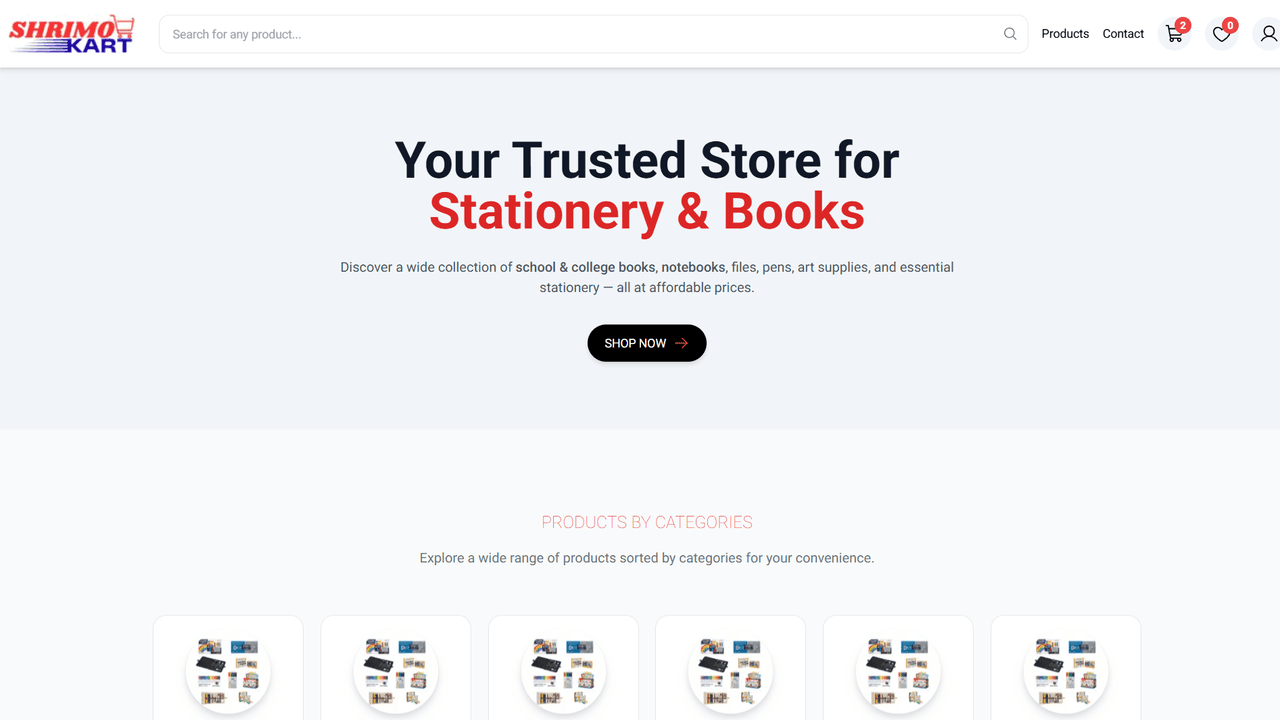Shrimo Kart E-commerce Demo preview