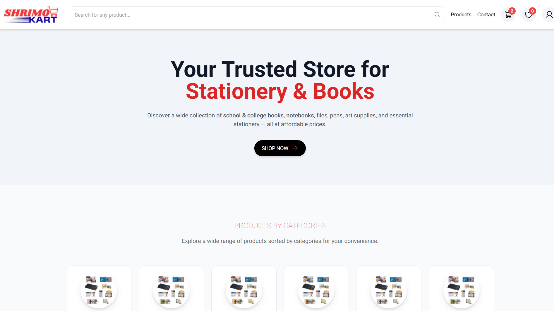 Shrimo Kart - E-Commerce