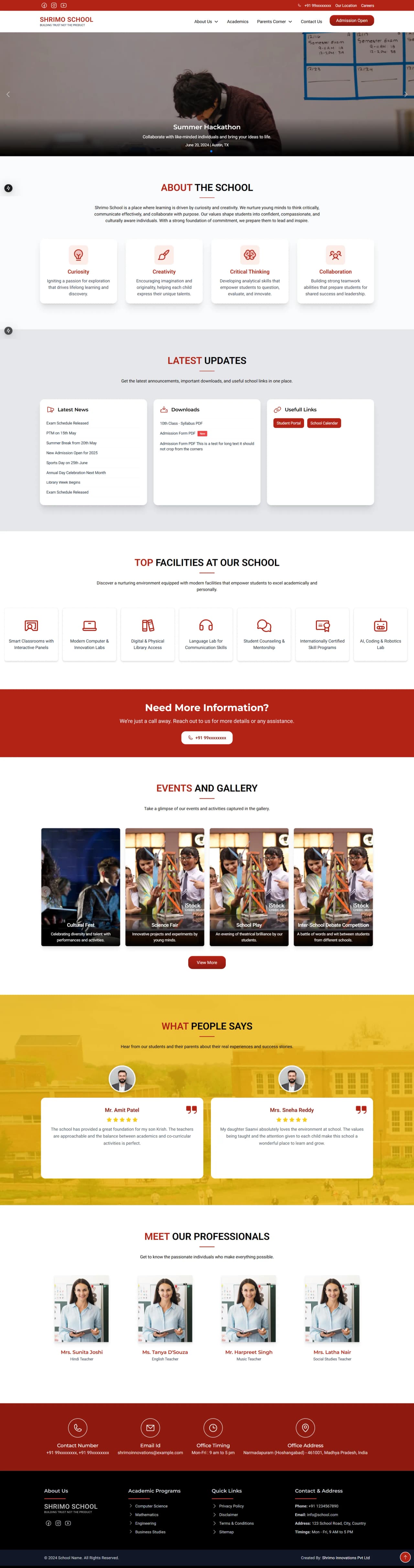 Computer Center Website Demo preview Computer Center Website Demo