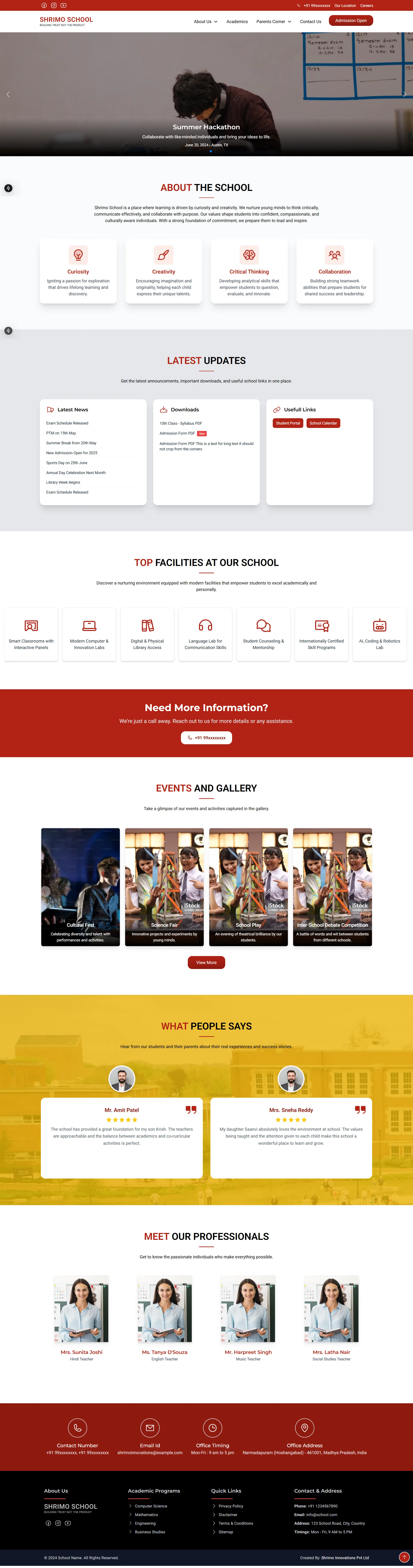 Computer Center Website Demo preview Computer Center Website Demo